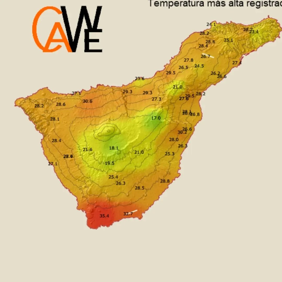Por encima de 32 grados en el Aeropuerto de Tenerife Sur y superando los 30 en Tacoronte. Calor en prácticamente toda la isla de Tenerife hoy domingo. Persiste la advección cálida continental.
Datos Apalmet. Foto Isabel Escobar .