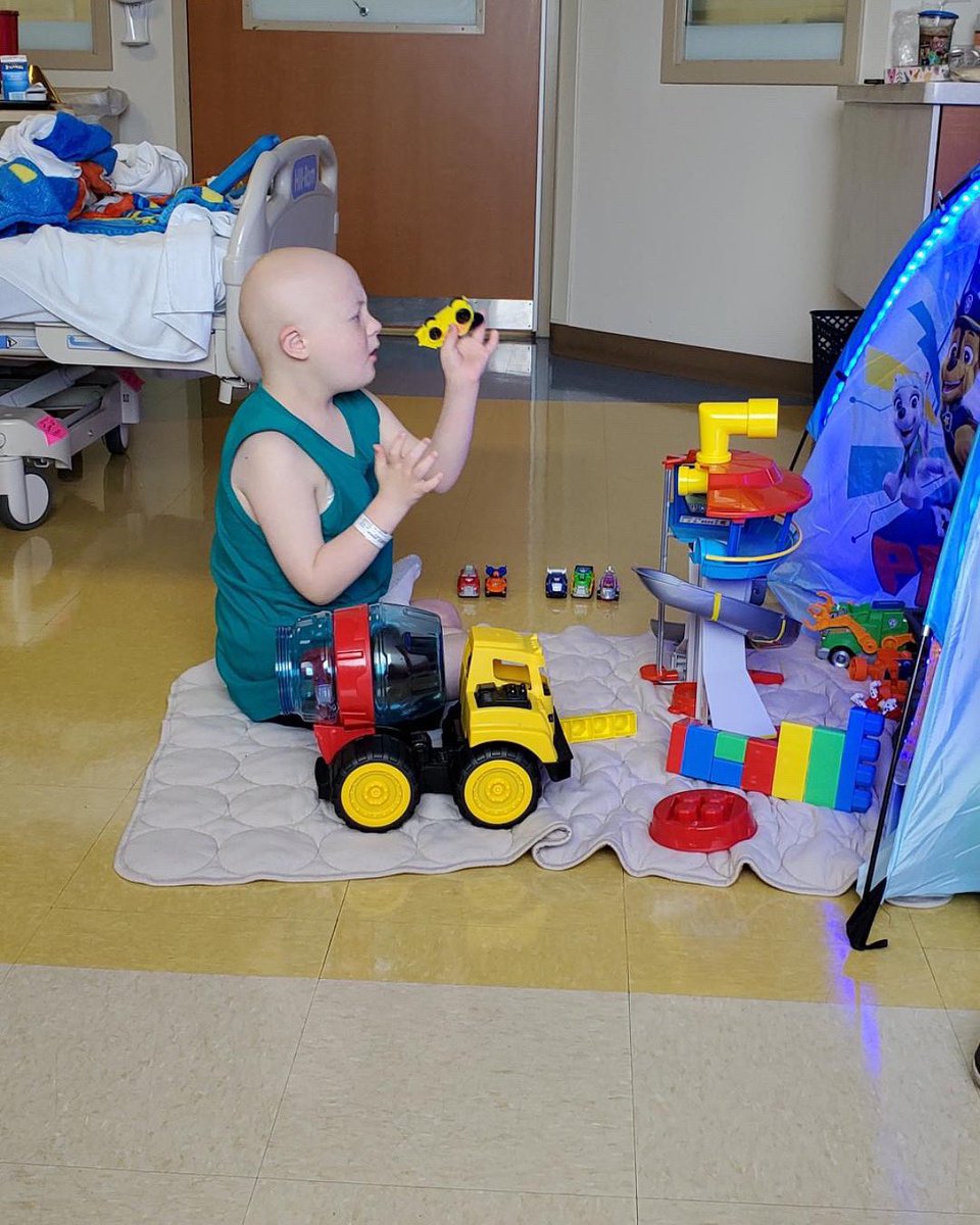 DWC_BringJoy's tweet photo. You might see a hospital room floor. Jeremiah sees an imaginative play world. #BattleWithJoy https://t.co/lZ7urmGfW7