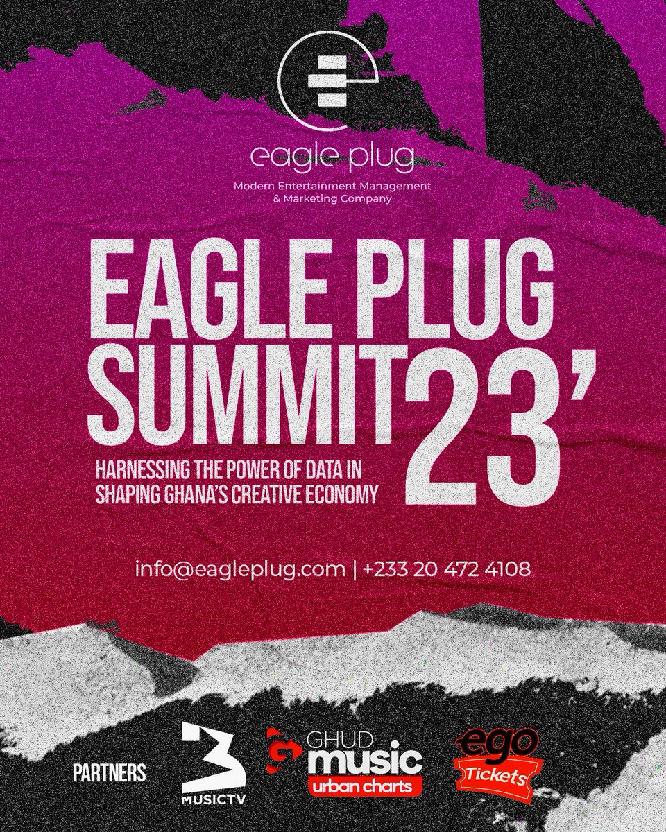 Eagle Plug Summit 23. @Eagleplug_ @Eagle_PLG

Partners : @3musicnetworks @GhudMusic @eGotickets

Details Coming Soon