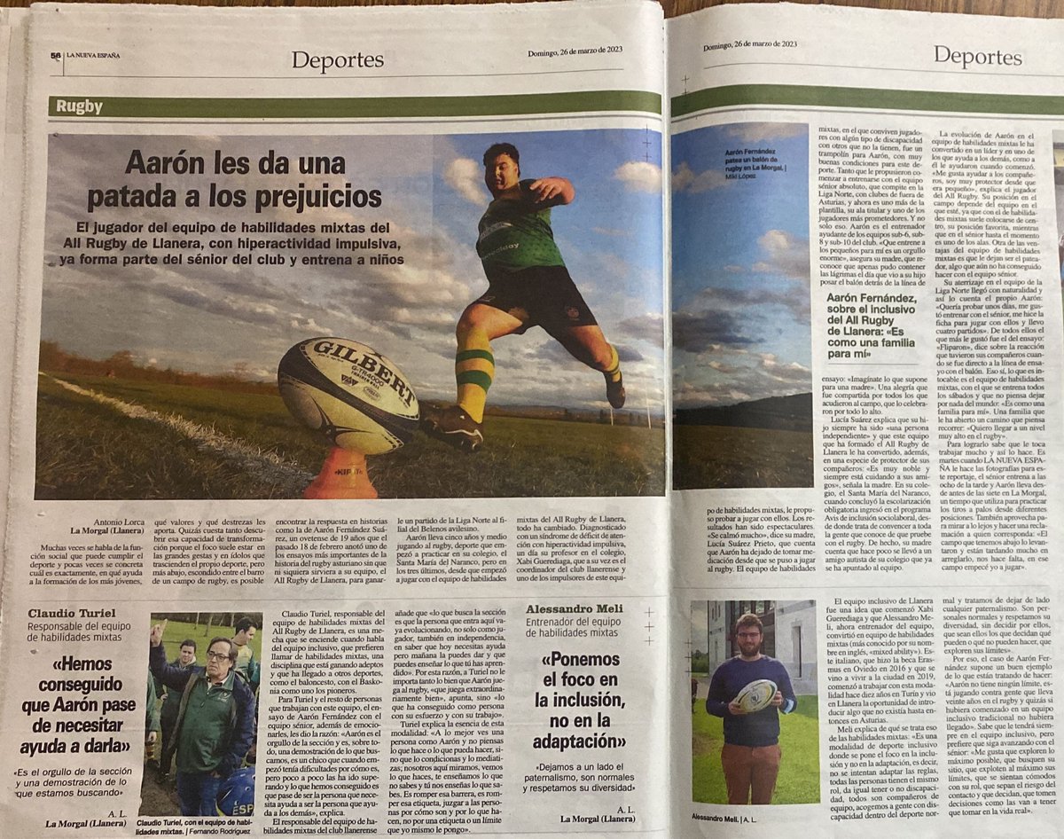 allrugbyllanera's tweet image. MUY GRANDE AARÓN!!!!

FORMACIÓN HUMANA Y DEPORTIVA

SEGUIMOS TRABAJANDO PARA SEGUIR CRECIENDO 

#notenemostecho