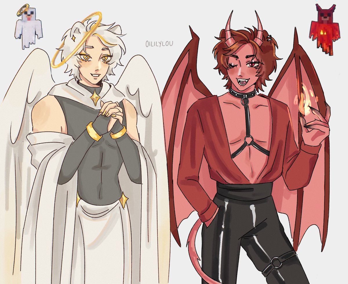 he can be your angle…. or yuor devil #qsmp #qsmpfanart #rubius #rubiusfanart