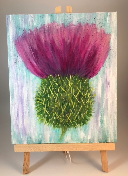 💜🍃Contemporary Scottish Thistle acrylic painting on canvas 💜🍃 #earlybiz #MHHSBD #TheCraftersUK #elevenseshour 

etsy.com/uk/listing/120…