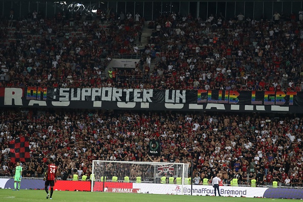 [2019] 🏳️‍🌈🇫🇷 Faixa de apoio da torcida do Olympique de Marseille à causa LGBT