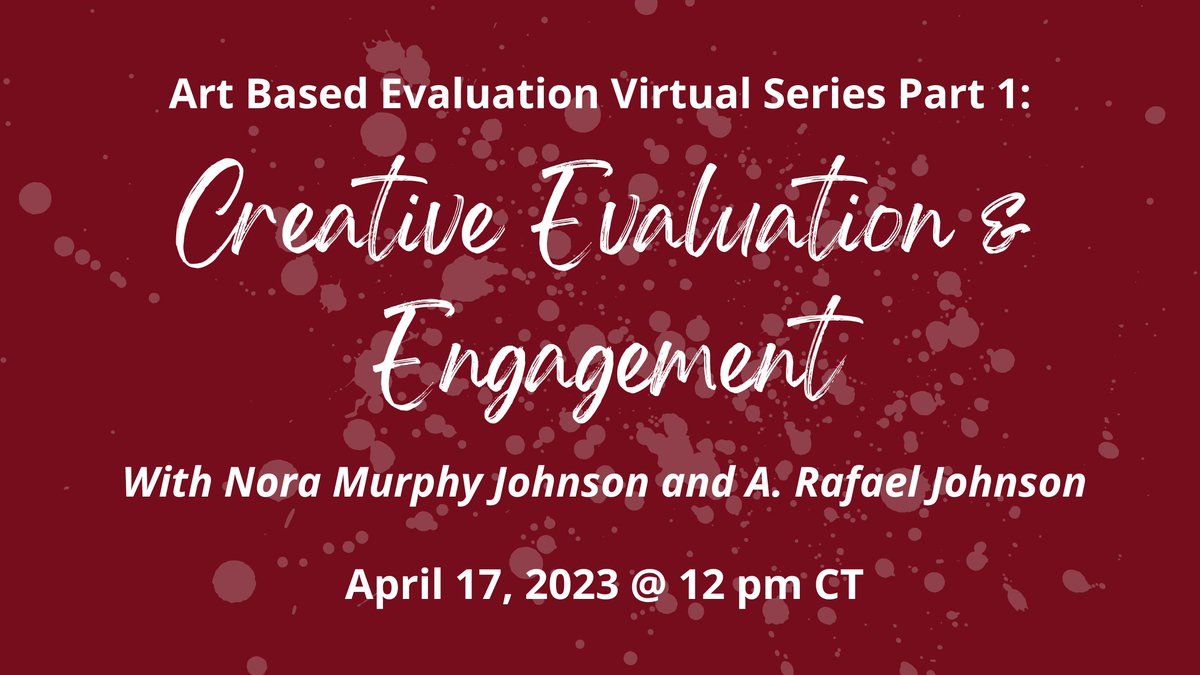 mnevaluation's tweet photo. This is the first of a 3 part series MNEA is hosting on art-based evaluation! Members can register on the MNEA website: https://t.co/KzPnEaJCsw https://t.co/6Mpmu7NOI2