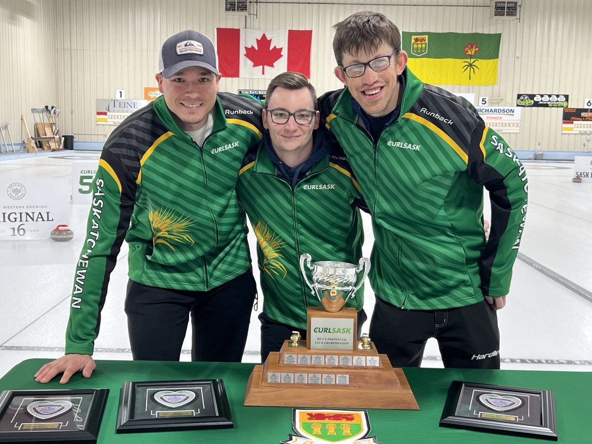 Congratulations to the 2023 Club Provincial Champions!! 💚🏆💚🏆

Team Criton
Skip: Mitch Criton 
Third: Kyle Cherpin 
Lead: Brett Murray 
Club: Highland Curling Club 

Team Criton will go on to represent Sask at the 2023 Everest Curling Club Championships! 🇨🇦🌾