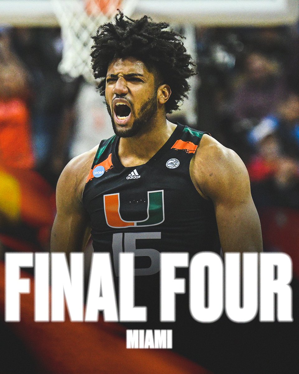MIAMI IS HEADED TO ITS FIRST FINAL FOUR IN PROGRAM HISTORY‼️