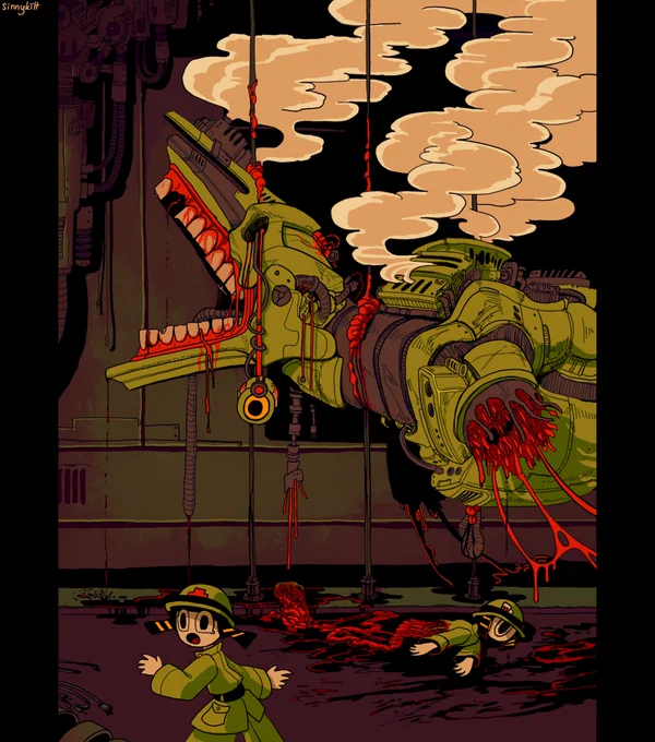 You hear a loud banging sound hall from the room where you`ve stored your 10000000$ murdermachine 