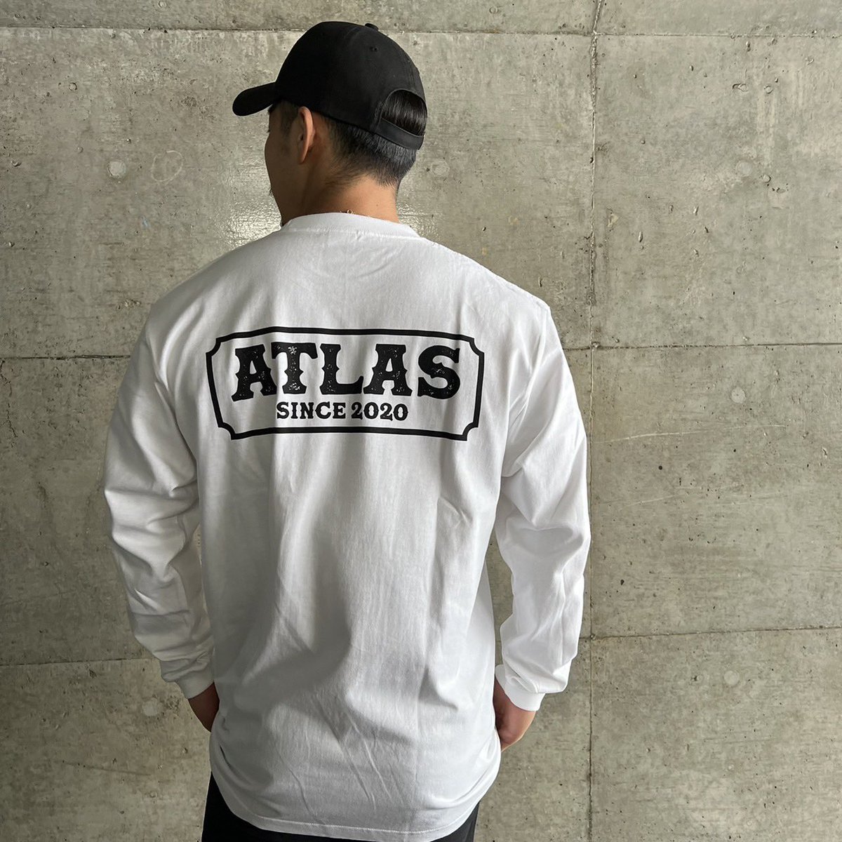 ATLAS44889394's tweet photo. ボックスロゴロングTシャツ　ホワイト×ブラック

coming soon.. https://t.co/nAh8IDHqY0