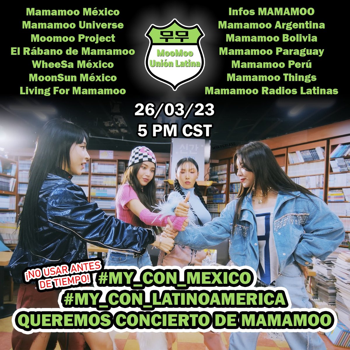 MamamooColombi1's tweet image. QUEREMOS CONCIERTO DE MAMAMOO!!!!
#MY_CON_MEXICO
#MY_CON_LATINOAMERICA
#MY_CON_COLOMBIA