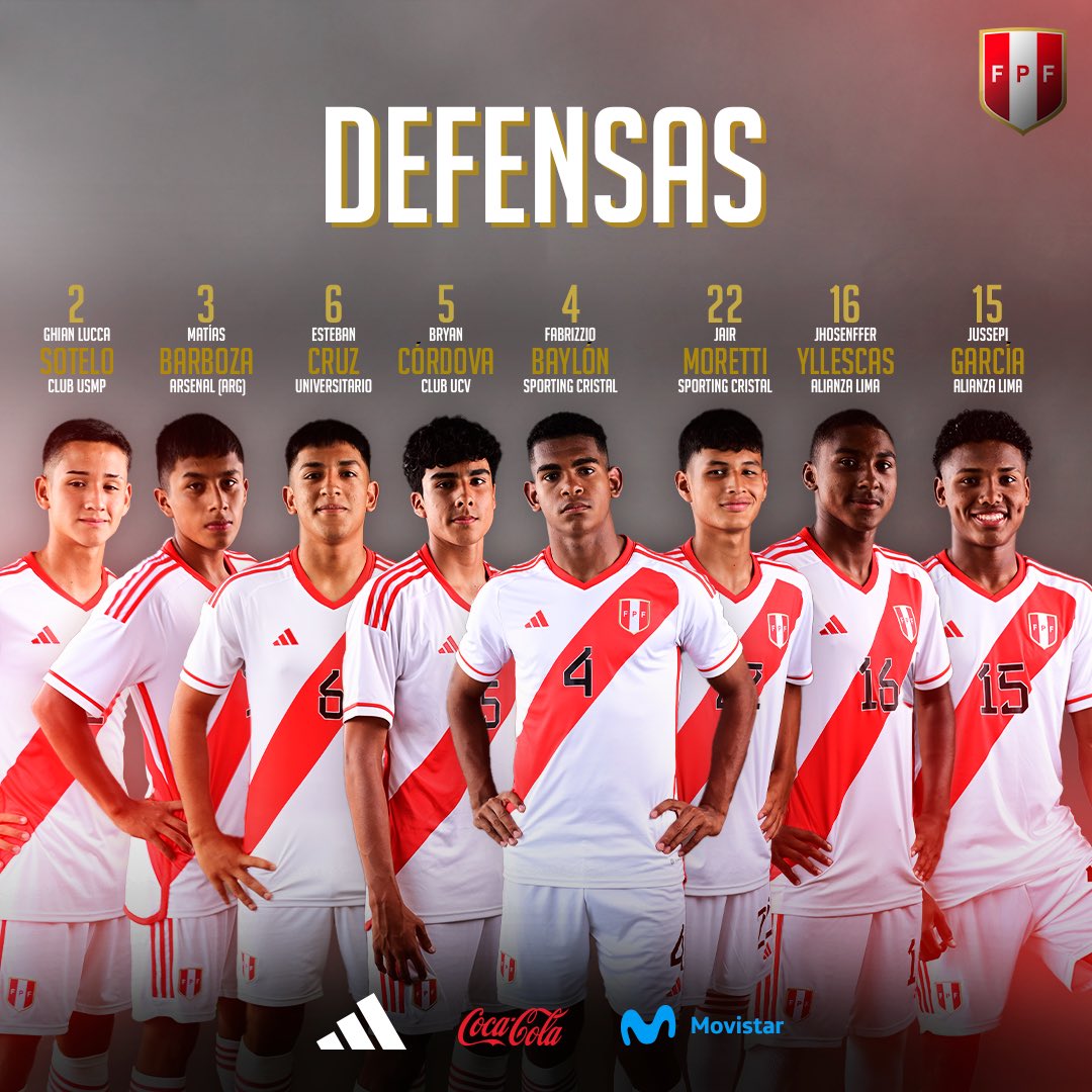 SeleccionPeru's tweet image. 𝗟𝗼𝘀 2️⃣3️⃣ 𝗳𝘂𝘁𝗯𝗼𝗹𝗶𝘀𝘁𝗮𝘀 𝗾𝘂𝗲 𝗿𝗲𝗽𝗿𝗲𝘀𝗲𝗻𝘁𝗮𝗿𝗮́𝗻 𝗮 𝗻𝘂𝗲𝘀𝘁𝗿𝗮 𝗕𝗶𝗰𝗼𝗹𝗼𝗿 🇵🇪 𝗲𝗻 𝗲𝗹 𝗖𝗢𝗡𝗠𝗘𝗕𝗢𝗟 𝗦𝘂𝗯 𝟭𝟳 𝗱𝗲 𝗘𝗰𝘂𝗮𝗱𝗼𝗿. 

#LaBicolorNosUne
#ArribaPerú 💪🏻