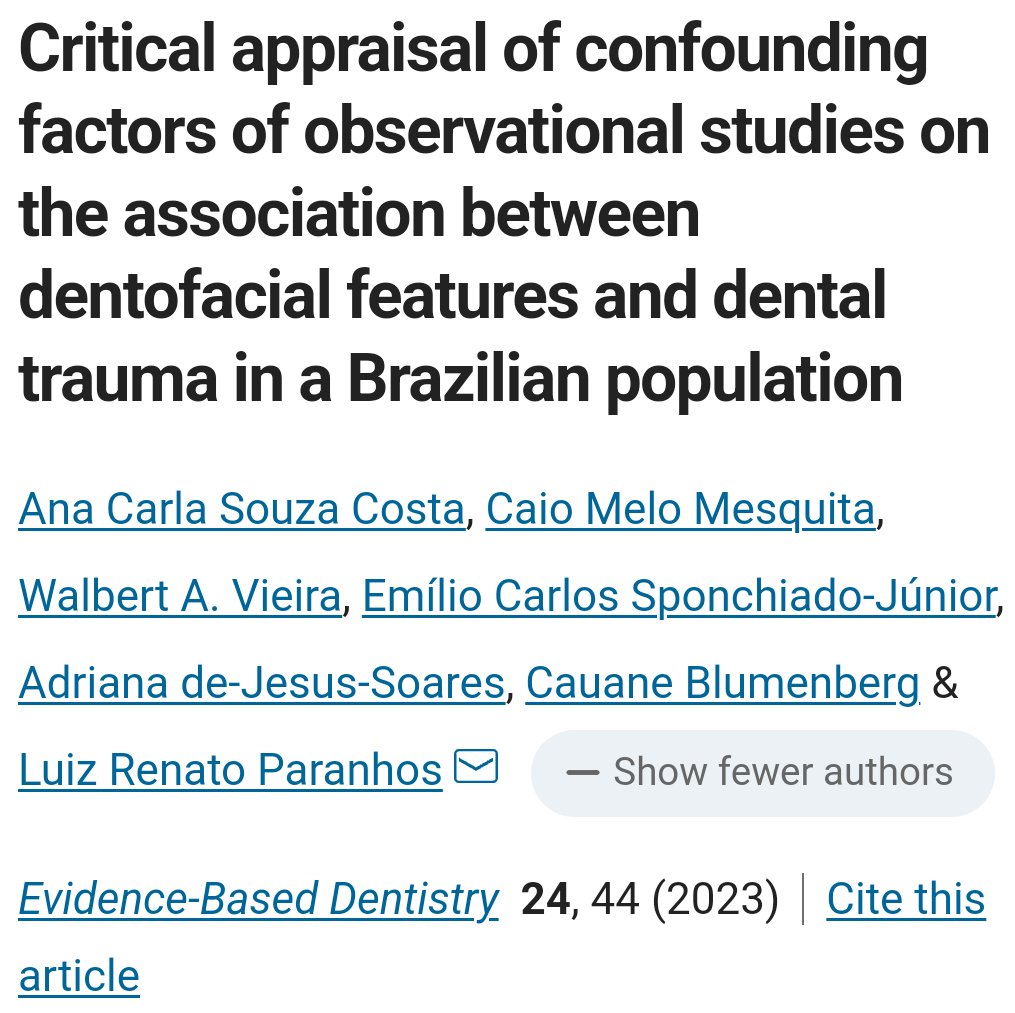 Trabalho muito legal em parceria com a Odontologia da <a href="/UFU_Oficial/">UFU</a>, onde fizemos um levantamento dos principais confundidores na área de trauma. Até um gráfico de micro array saiu! 👏