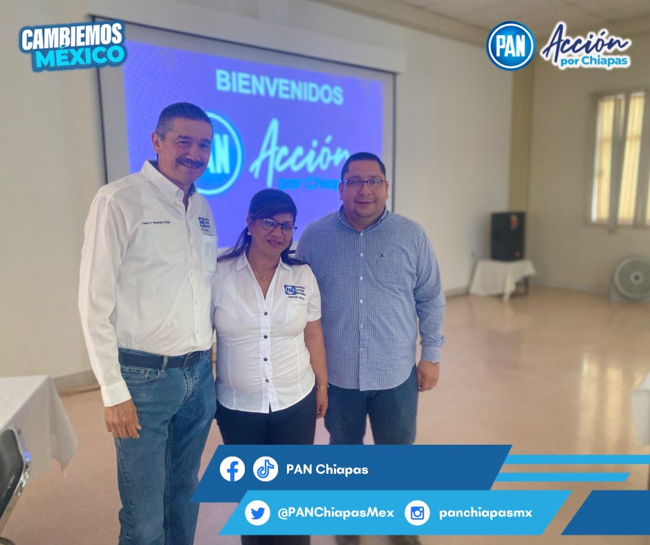 PANChiapasMex's tweet photo. ¡Con todo!👊
¡Con todo!👊
🧢 #2024
🎯Foro Regional Municipal con Sede en #ComitanDeDomínguez !!!
🛣️ #Chilon
#Ocosingo #FronteraComalapa #LaIndependencia #LasMargaritas
#CambiemosMéxico🇲🇽
#Azulate🔵 https://t.co/OsF3Ox0kFo