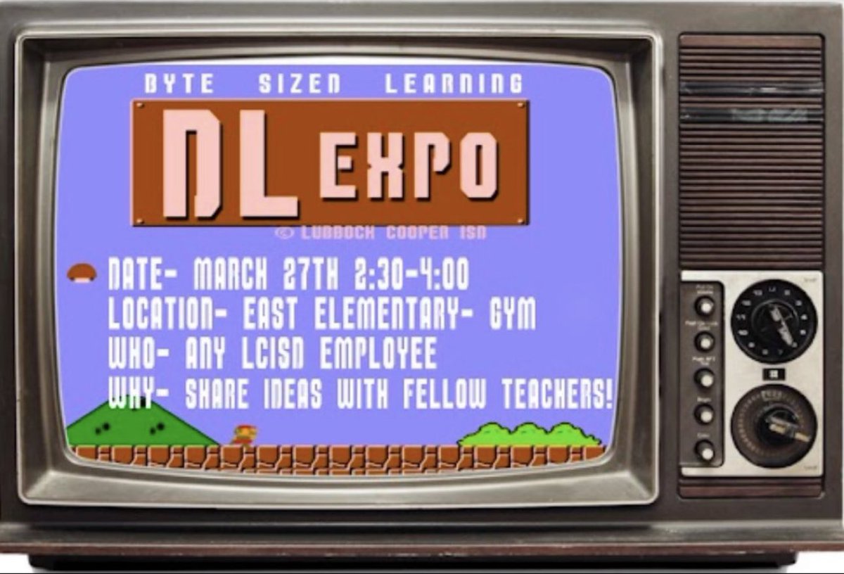 aaron_teach's tweet photo. Tomorrow is the big day!  Looking forward to seeing all my @lubbockcooper teachers at the #DLexpo ! https://t.co/XdVtvoJxLK