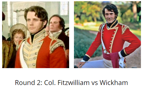 OwenElaineowen1's tweet photo. Round 1 winner: #teamPoldark by a mile! Our favorite Cornishman advances to the next match, but first, we have our second round: #TeamFitzwilliam vs #TeamWickham!!! Voting starts now! https://t.co/fRestvc1Ai