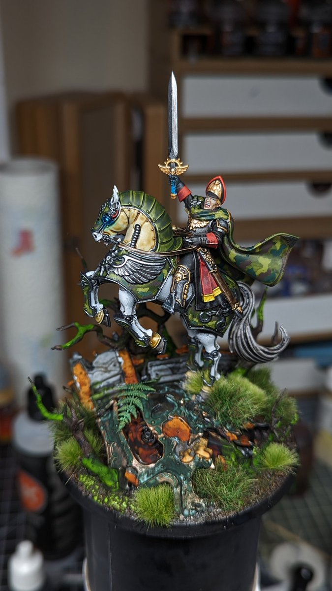 TheGreatTaff's tweet photo. Lord Solar Commissar Gaunt is ready to lead the Tanith on another Great Crusade. 
#WarhammerCommunity #gauntsghosts #tanith #Warhammer40k #astramilitarum #PaintingWarhammer #Warmongers https://t.co/K80qZUyHxp