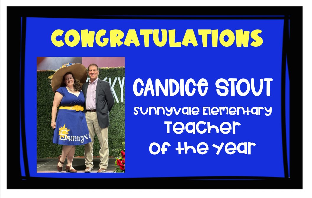 SunnyvaleES's tweet image. CONGRATULATIONS to Candice Stout ....
#BeARaider #RaidersRise