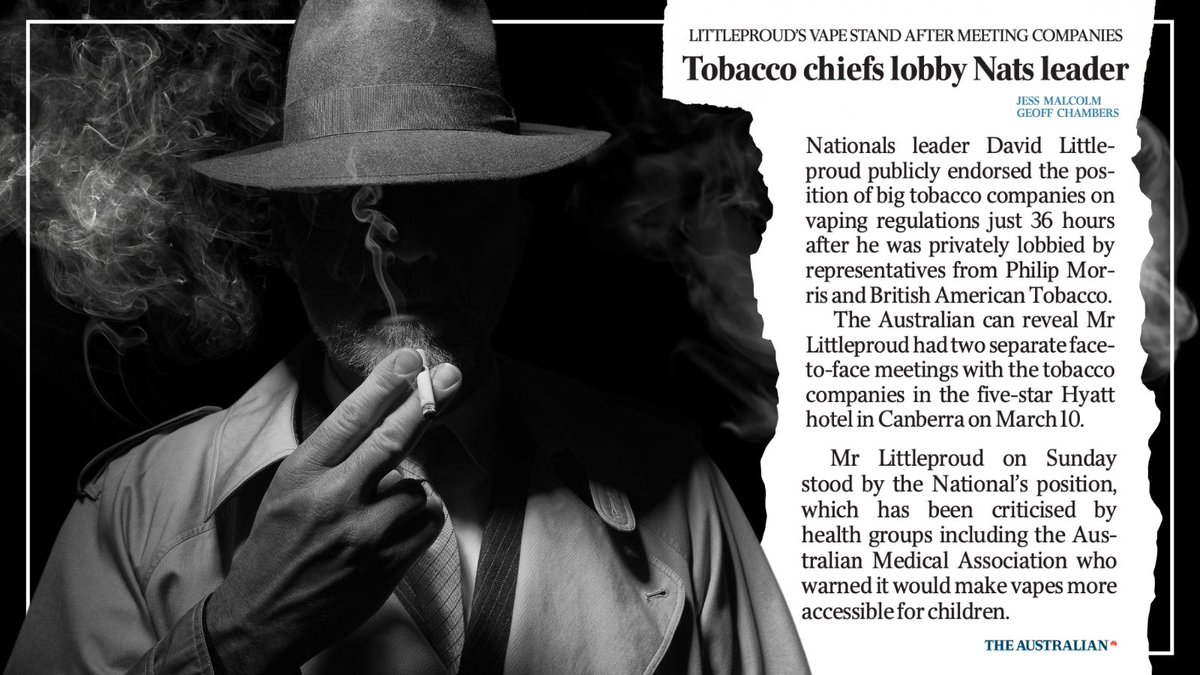 It is unconscionable that big tobacco is lobbying politicians to make vapes easier to access, ultimately making their way into the hands of young people. No more smoke and mirrors. We need tougher regulations and enforcement to stop a new generation getting hooked on nicotine.