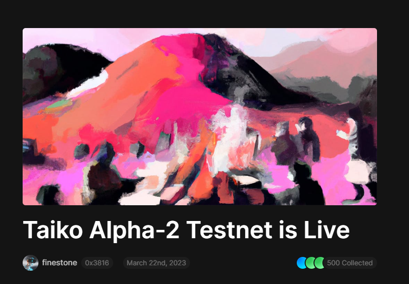 5phutcrypto_'s tweet photo. Tham gia Taiko Testnet Askja để có cơ hội nhận airdrop khi dự án mainnet #5PCtestnet
✨Taiko là layer 2 của ETH, công nghệ đang phát triển là zk-EVM.
✨Hiện đang trong testnet 2, dự kiến mainnet vào đầu 2024.
Chi tiết kèo bên dưới 👇 https://t.co/A8ku7aE8vW