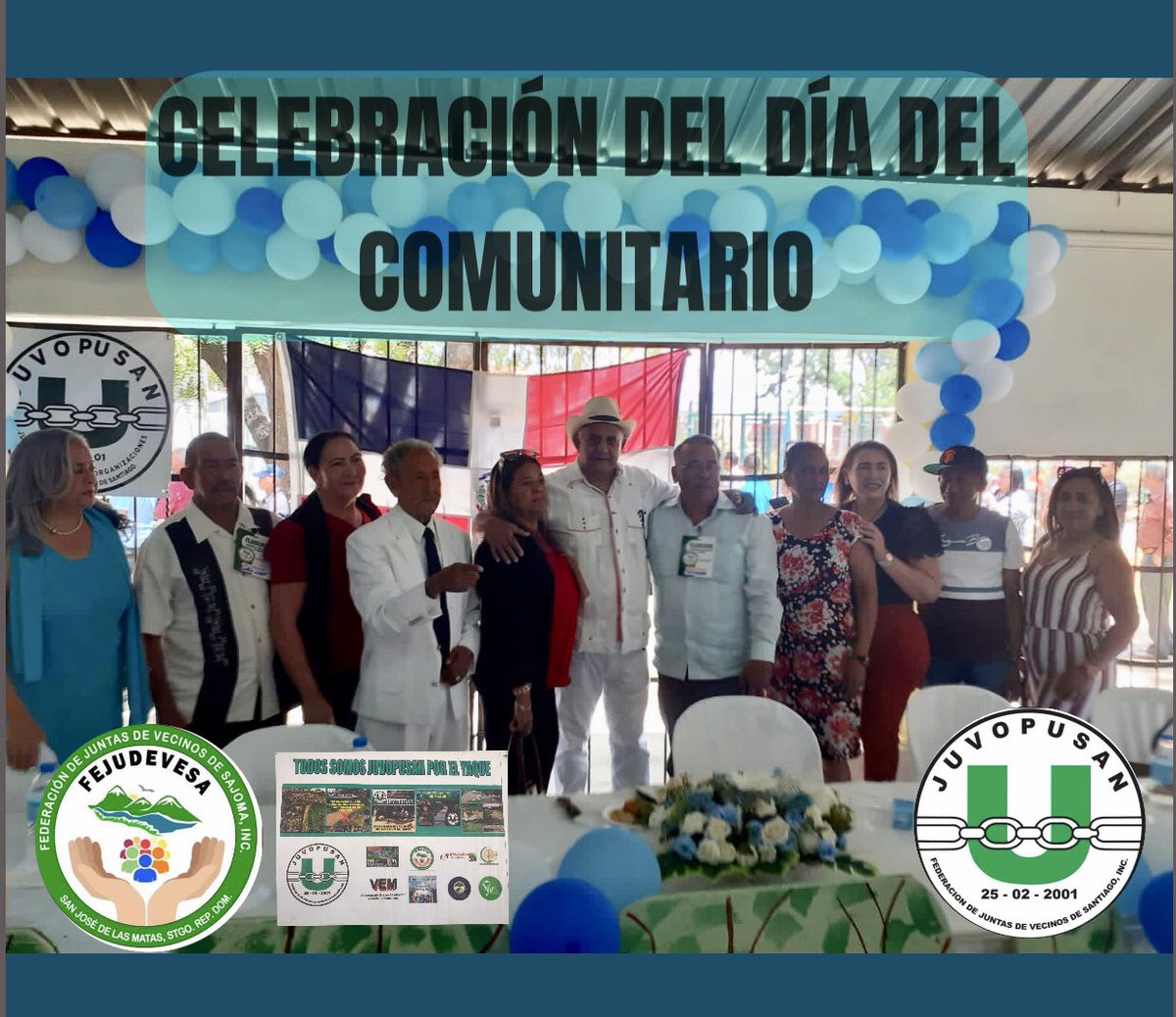 estevez_lic's tweet photo. Hoy estuvimos presente en la Celebración del Día del Comunitario en Santiago de los Caballeros, celebración que realiza la Confederación de Juntas de Vecinos de Santiago “JUVOPUSAN”; les damos las gracias por invitarnos a formar parte de esta gran Celebración. https://t.co/KwBo6eVfnl