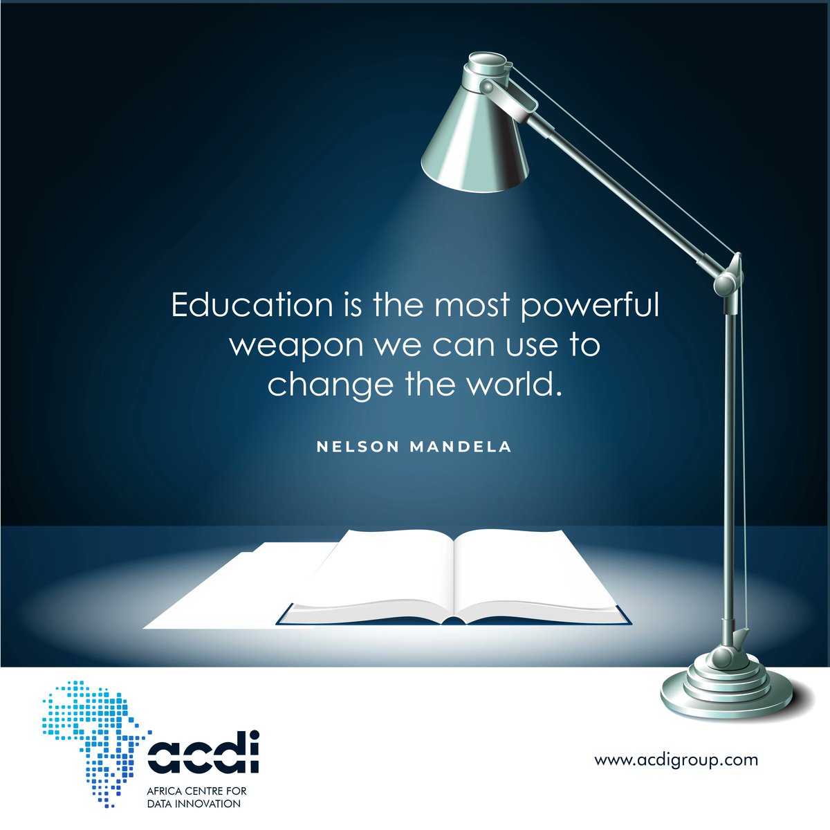 Nelson Mandela once said, "Education is the most powerful weapon we can use to change the world." 

At ACDI, we strive to embody his words by creating a learning environment that promotes growth and development. 

Who inspires you? Share with us! #MondayMotivation #NelsonMandela