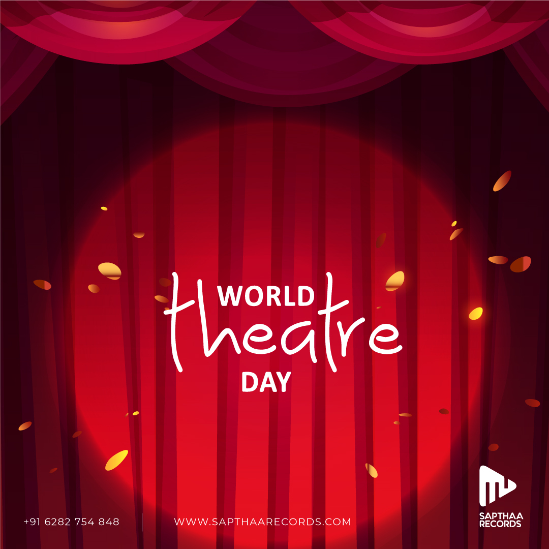 Let's continue to celebrate and elevate the power of theater in our communities and beyond. #Sapthaarecords

#happytheaterday #theater #theaterday #happytheaterday2023 #film #movie #celebration #india #recordingstudio #musicproductions #techniques #sapthaa #sapthaarecords