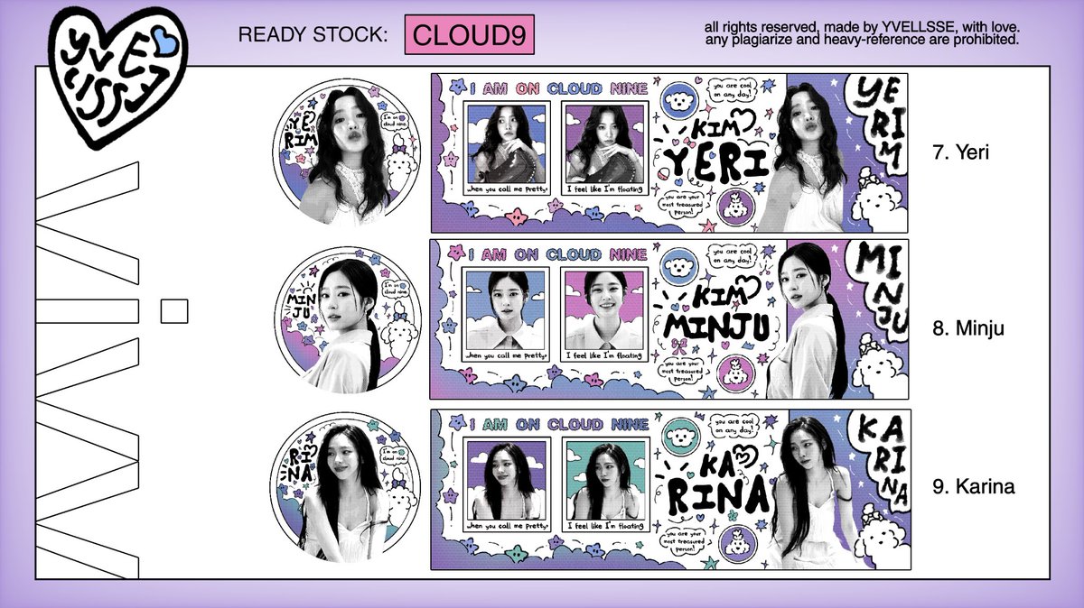 YVELlSSE's tweet image. today's ready stock. ♡
maaf yang kemarin request chara tapi belum ada, rencananya memang mau banyak tapi nggak sempat. T_____T kalau masih mau, nanti bisa ambil slot request ya! ♡