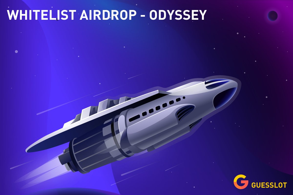 Guesslot_DAO's tweet photo. WHITELIST AIRDROP - ODYSSEY

1 Follow 
@Guesslot_DAO
2 Complete prediction on https://t.co/quQ0wE2SPr.
3 Quote this tweet with " I won on Guesslot " and screenshot of CLAIM PRIZES popup window, Like, Tag 3 friends.
4 Claim your $GLT in Discord: https://t.co/AxSe6Je3ph

#Airdrops https://t.co/1zd7hPDNLn