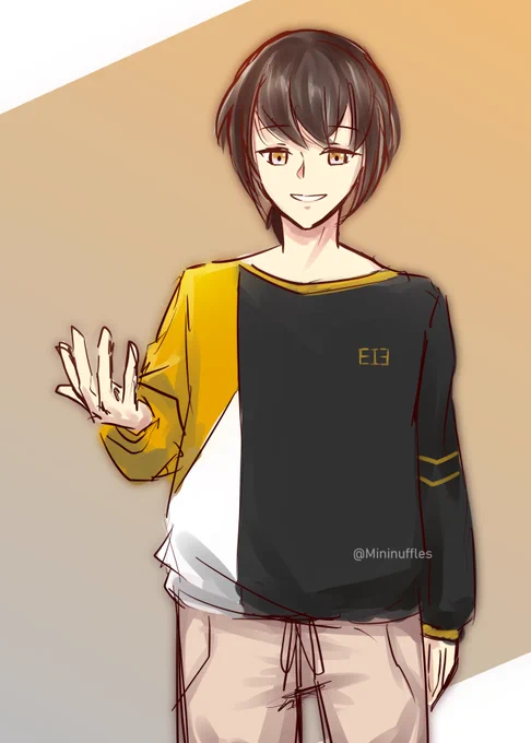 Day 67: AU Outfit BamI vaguely remember liking a sweater I saw online but I don't remember how exactly it looked like. So here was my rough drawing of it but Bam is wearing it #ykrkgk #TowerOfGod #ToG #神之塔 #신의탑 