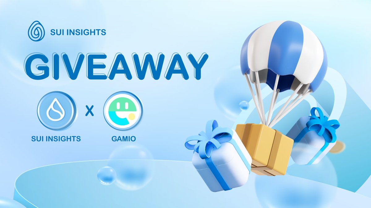 ☀️A GIVEAWAY EVENT SPONSORED BY @GamioNFT

We are giving away 50k $GMO to 500 OAT holder lucky 

1️⃣Enter: galxe.com/Suiinsights/ca…
2️⃣Do all social tasks and claim
3️⃣Leave OAT below 👇👇👇

💯Like &amp; Retweet to support us!