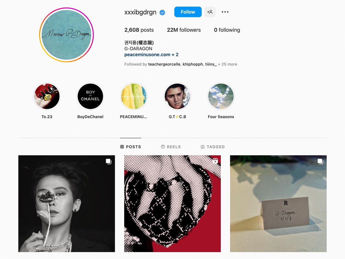 WHAT IS THIS BEHAVIOR, MR. KWON? 🥹💓

LOOK: K-pop superstar G-Dragon sends his and Sandara Park’s shippers into a frenzy after he was caught changing his Instagram bio to "Daragon," which has now been updated.