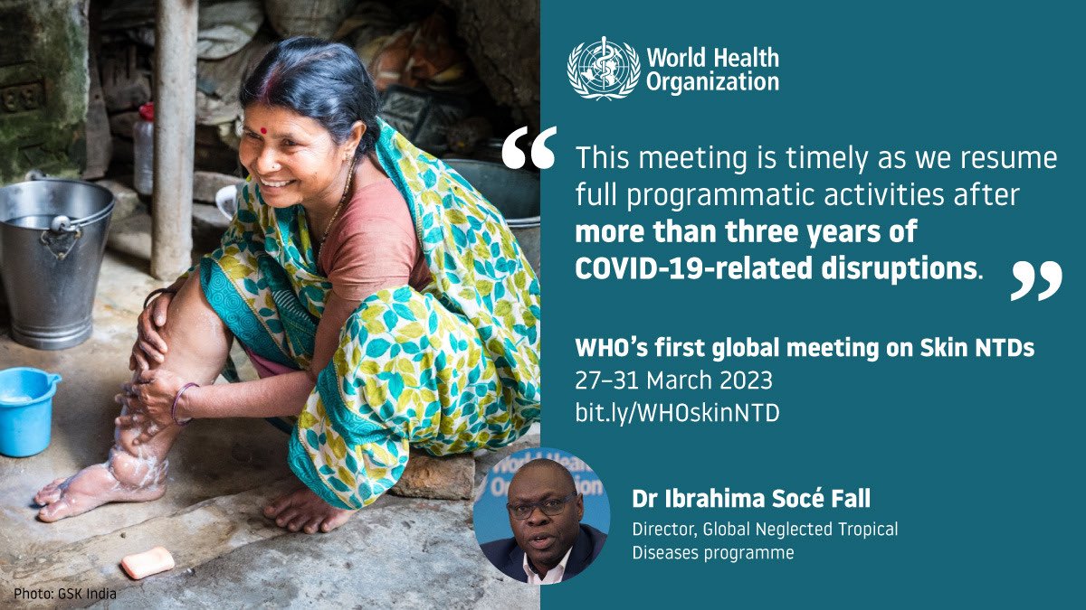 1st Global Meeting on Skin NTDs starts today. Skin NTDs cause huge suffering, disability and death. Today hundreds will come together to accelerate progress! #beatNTDs #SkinNTDs #StrongerTogether