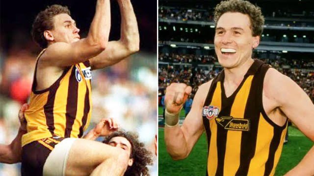 travelbizzau's tweet photo. @thefrontbar7 The Dear brothers at Hawthorn throughout the early 80s and 90s . Underwrote the tall stocks at a time when the brown and gold dominated . . (Ahhhhh the memories.) Lost Paul to the big C way too early . Gone but never ever forgotten. @HawkTalkPod #hawkforever https://t.co/lCudlcZSs3