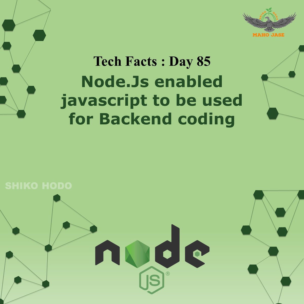 mahojase's tweet photo. Tech Facts : Day 85

#nodejs #nodejsdevelopment #nodejstraining #nodejsfacts #nodejsdevelopers #nodejsprogramming #nodes #js #dailytechfacts #Mjit https://t.co/jJOLmjtTwl