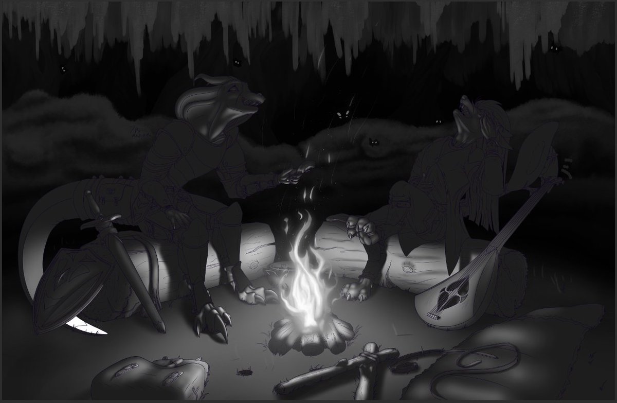 ArtBySebenco's tweet image. WIP that I didn't finish in time for #furnalequinox2023