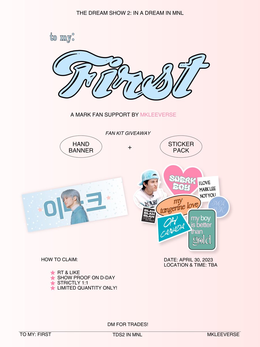 mkleeverse's tweet photo. THE DREAM SHOW 2: IN A DREAM IN MANILA ☆

a mark fan support for tds2 in mnl 🐯💘

⋆ rt &amp; like
⋆ show proof on d-day
⋆ strictly 1:1
⋆ limited quantity

dm for trades! ♡

#TDS2inMNL #THEDREAMSHOW2_In_A_DREAM https://t.co/jfkdij9uFX
