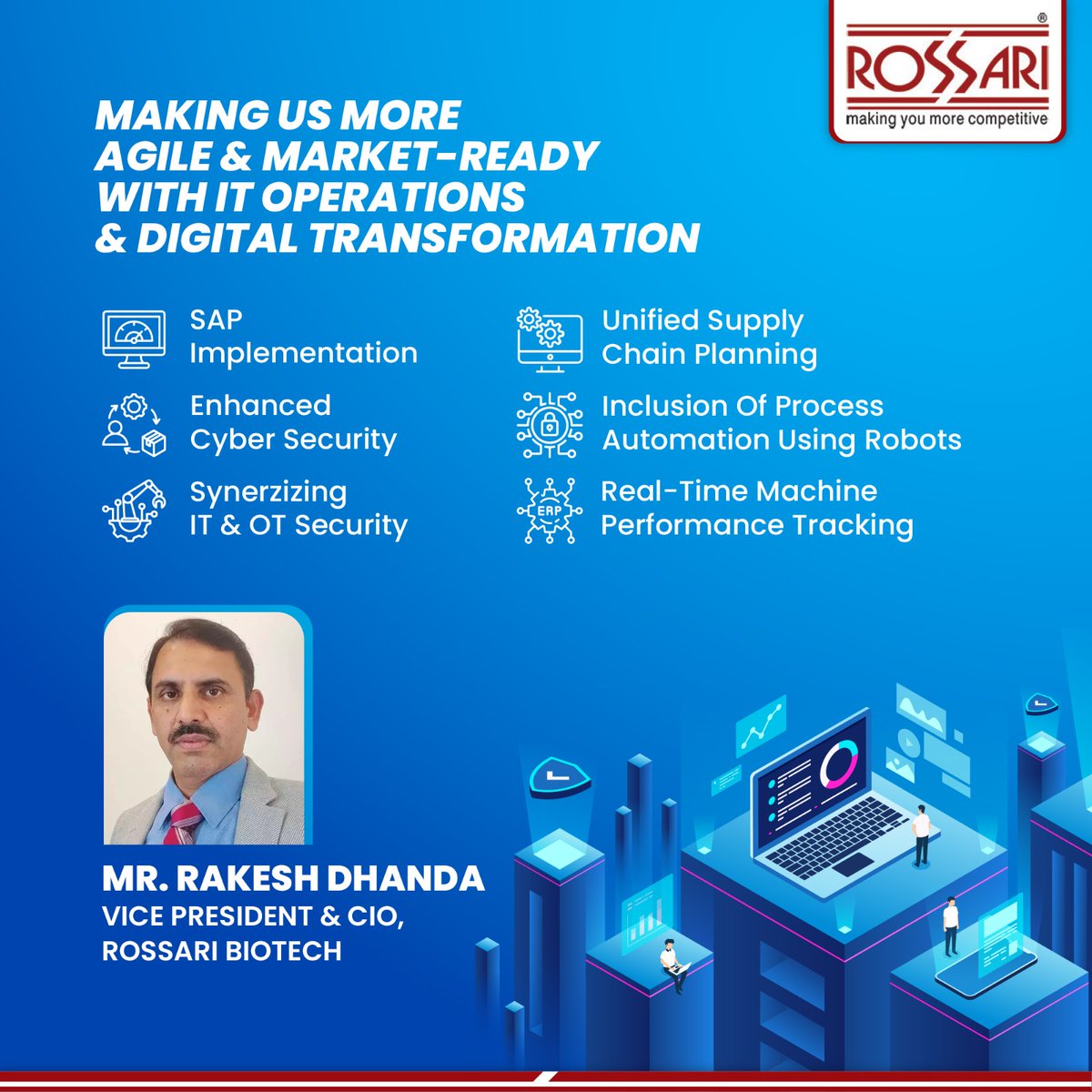 RossariB's tweet image. Check out the tools that are helping us establish a well-integrated Resilient Business Model while assuring 100% uptime, utmost agility and harnessing a collaborative system in the workforce.
#rossari #rossaribiotech #growth #business #IT #innovation #businessdevelopment #sap