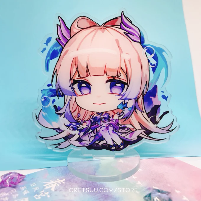 Some of my #Genshinlmpact merch thats available on my online store! :  