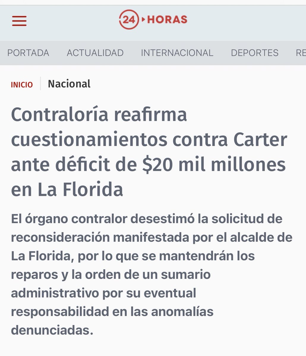 Eran 20 mil millones de pesos desaparecidos en la florida, por eso el show de Carter la semana pasada.