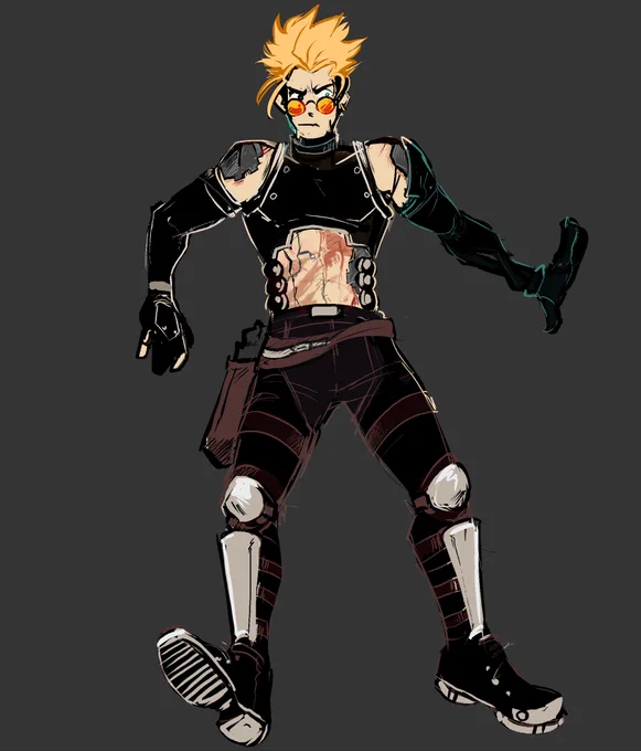 I wanted to do hc shit again. Also funky pose idk why. #TRIGUN #TRIGUNSTAMPEDE 
