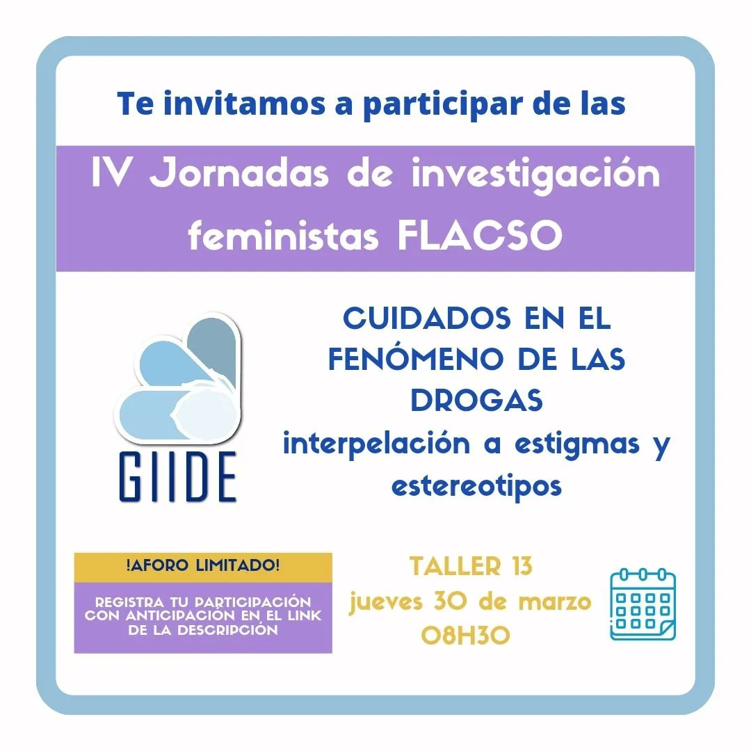 GIIDEcuador's tweet photo. #GIIDEacciona
💜Este jueves 30 de marzo estaremos presentes en las IV Jornadas Feministas de la FLACSO💜
¡Tenemos cupos limitados!
Inscríbete en el siguiente enlace: https://t.co/5W0tebkohL https://t.co/gAfyKSp0xS