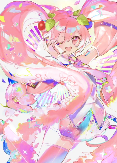 ピアプクロウですホー!今日もピアプロに投稿された作品を紹介していくホー☆今日は #さくらの日 という事で桜ミクさんの作品を紹介するホー渥海潤さんの桜ミクさん!キラキラ眩く華やかな雰囲気がステキホー!(≧∇≦)【】 #piapro #初音ミク #桜ミク 