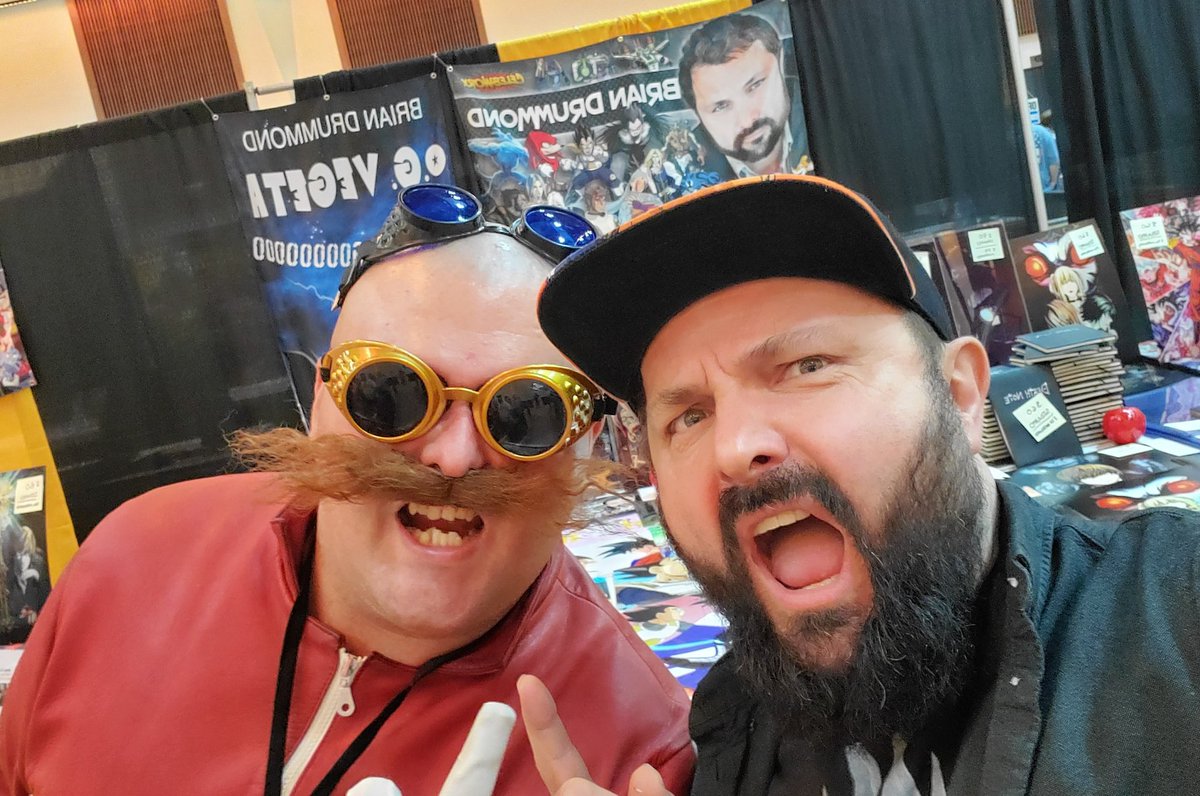BrianDrummondVO's tweet photo. What an amazing weekend at @lex_con . We were so well taken care of and the fans were simply incredible. #BabySaiyan #Eggman #RyukCosplay #Lexington https://t.co/kMvYoQydUN