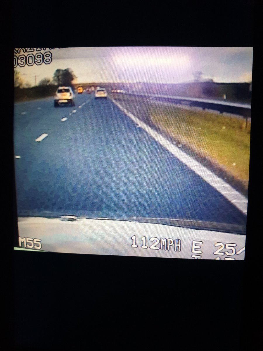 LancsRoadPolice's tweet photo. The car in Lane 3 was paced by #HO72 on M55
When stopped the driver already had 12 points
They will now probably lose that licence
Apparently it's #HO72's fault for not catching real criminals instead of stopping them for being a bit over the speed limit
#T3TacOps #Fatal5 https://t.co/2yBl1kZAuV