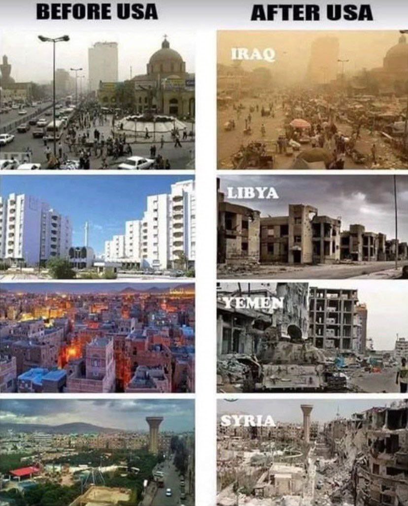 SebastianStep83's tweet photo. This is what USA have done to the world and especially to Iran #WarCrimes #USA #iran #libya #syria #iraq https://t.co/xpxkeICgBY