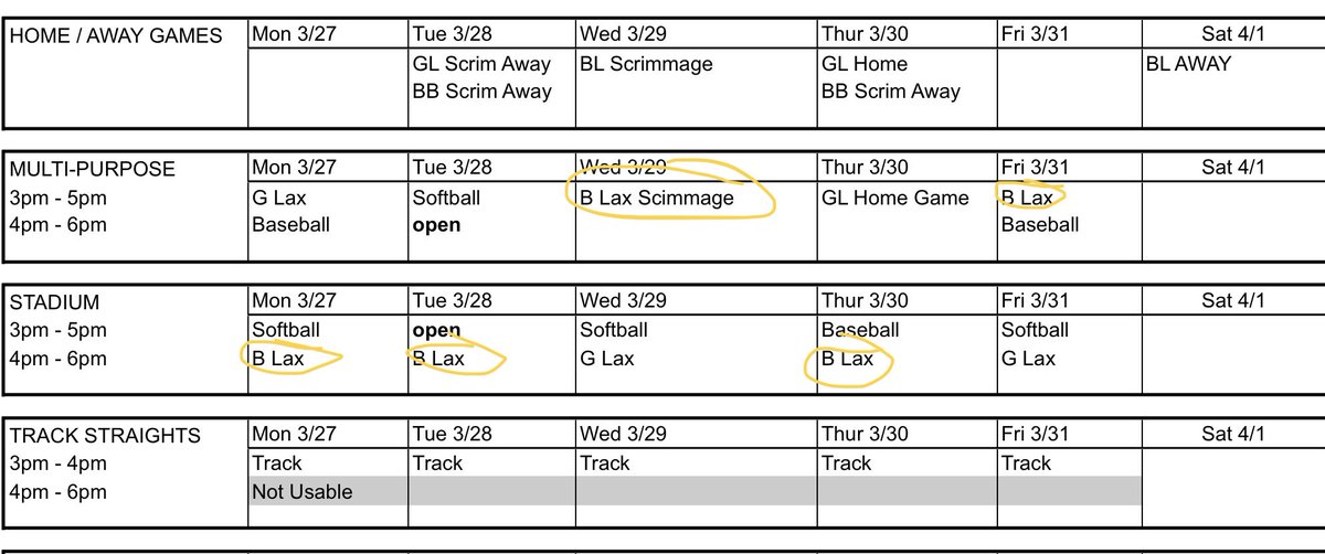 NHSclipperLax's tweet photo. Practice schedule for week 2 https://t.co/ArvEM2CzVV