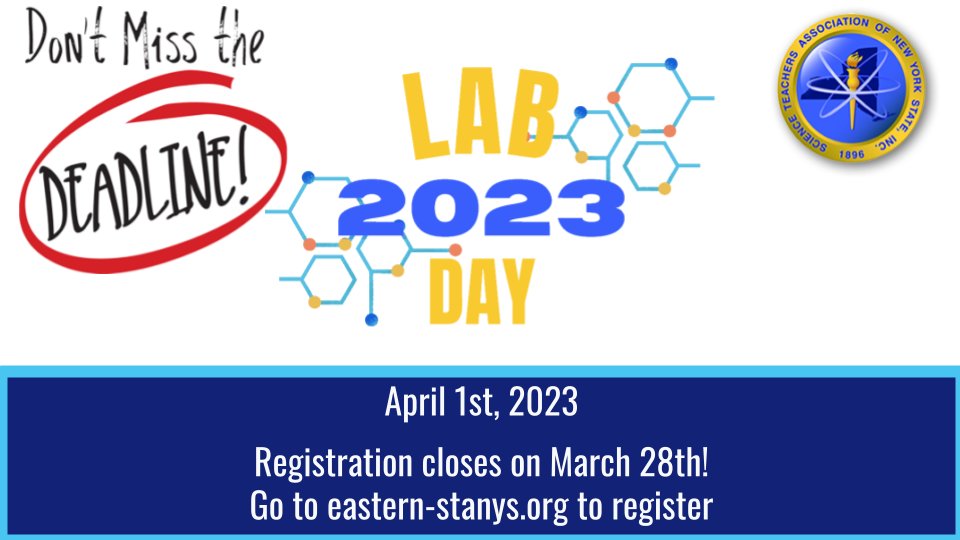 EasternStanys's tweet photo. Only a few days left to register for Lab Day this coming Saturday. We are looking forward to seeing you!  Go to https://t.co/3laVopsylh to register. https://t.co/BDP9UhImzP