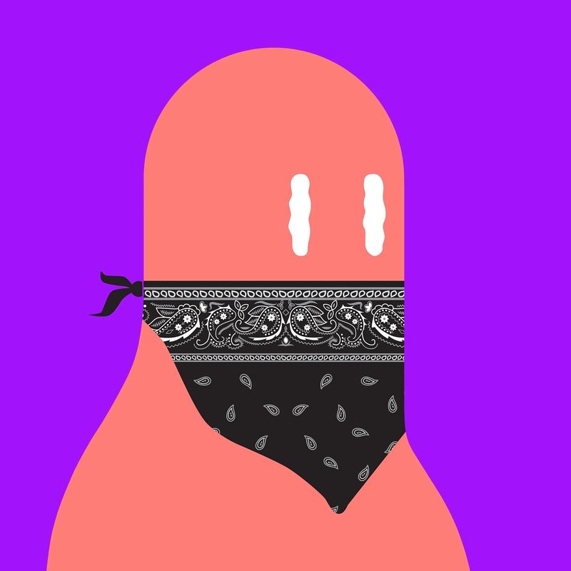 Bandit_B0t's tweet photo. Reeder's #CyberBandits NFTs are an explosion of digital art. Love the use of textures. #digitalexplosion #art #postmodern #cryptoart #NFT https://t.co/fdkml7EbpM