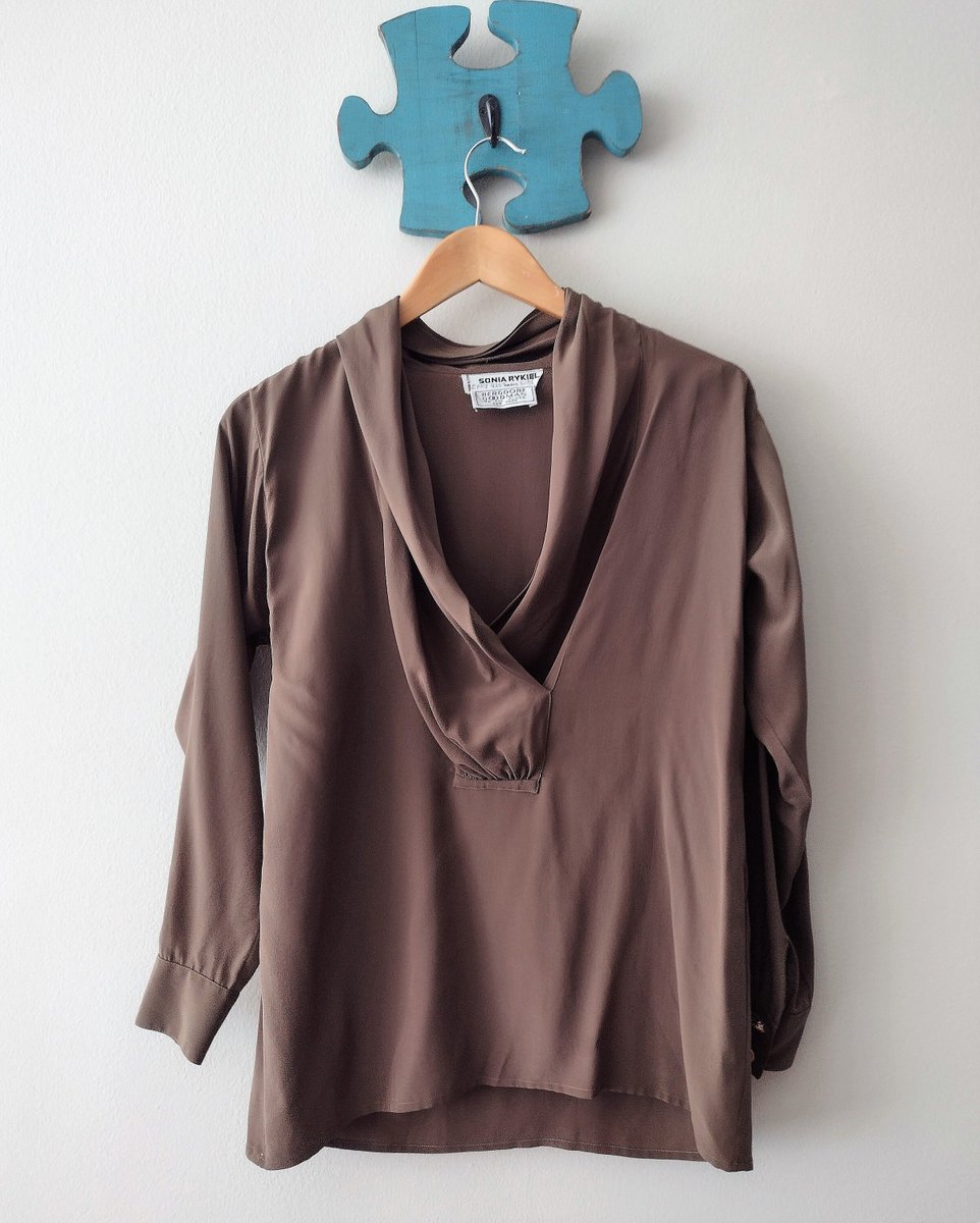 Excited to share the latest addition to my #etsy shop: Sonia Rykiel vintage blouse, 80s silk blouse, vintage silk top, Paris designe, luxurious blouse, minimalist aesthetic etsy.me/3lR66Xn #minimalist #designervintage #silk #80sclothing