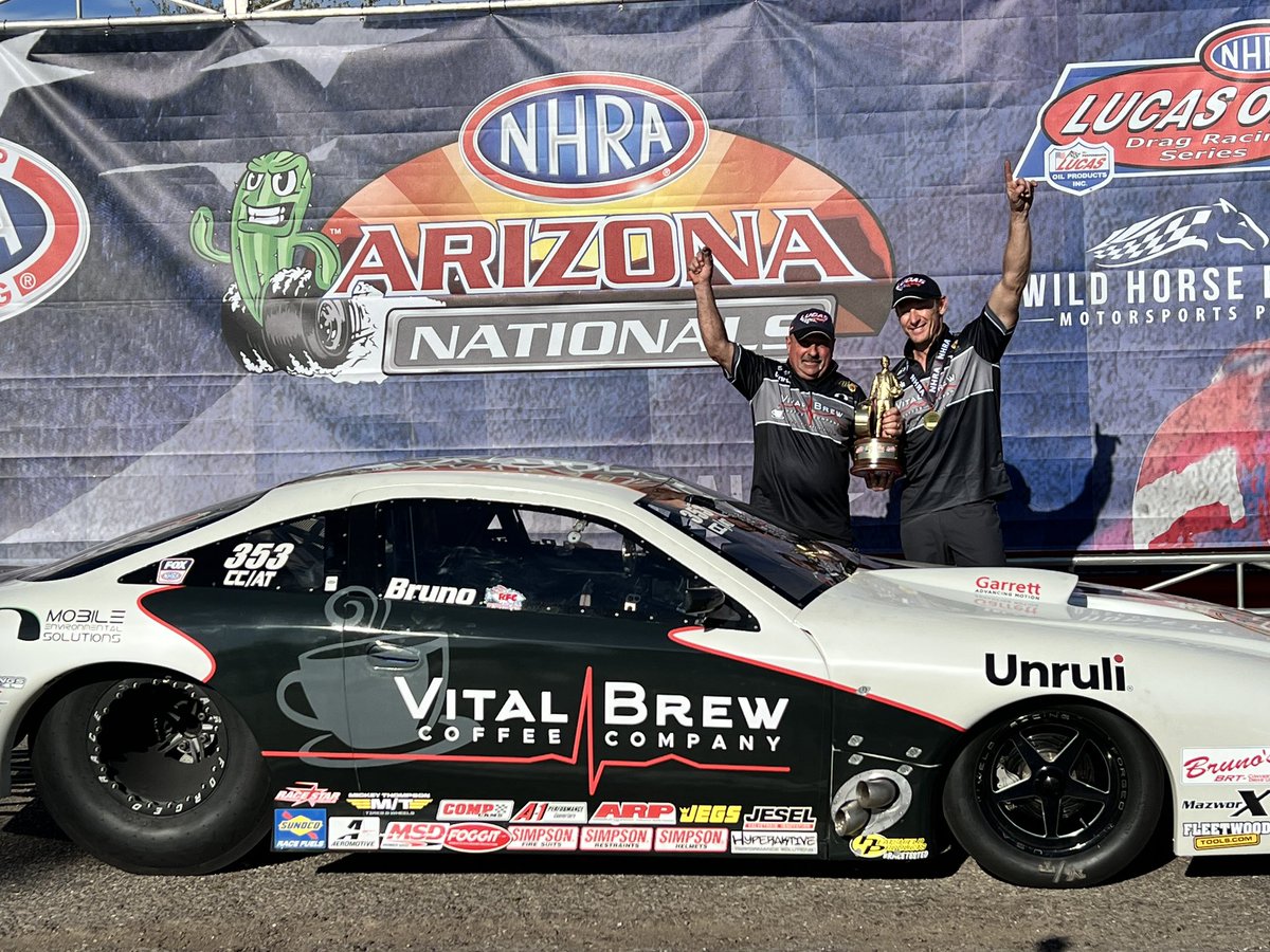 We got the win today in Phoenix! #ArizonaNats #CompEliminator

@VitalBrew • @GarrettMotion • @Mckees_37 • @NHRA