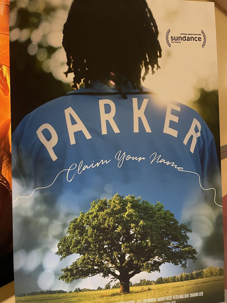 msanchezcolumn's tweet photo. The importance of a family’s name. #Parker #BlackJoy post screening q&amp;a moderated by # DRashaanGilmore w/ The Parker’s! of #KansasCity co-director’s ⁦@sharonliese⁩ ⁦@cath_hoffman⁩ ⁦@kcfilmfest⁩ #UMKC #Sundance https://t.co/qEhl23z0kI